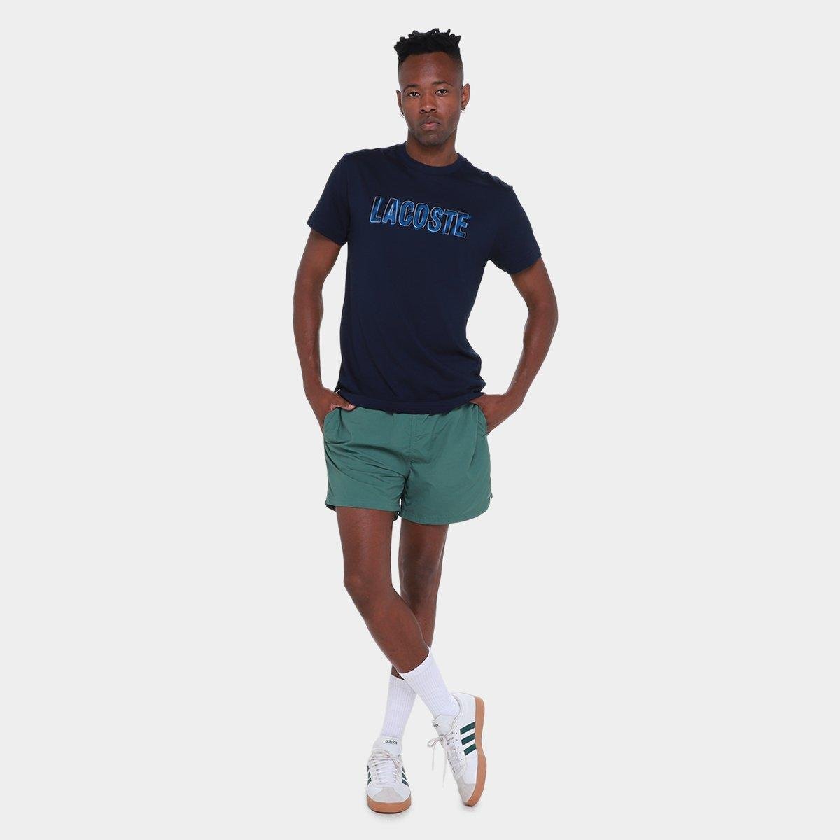 Camiseta Lacoste Básica Masculina - Tam: G - 4
