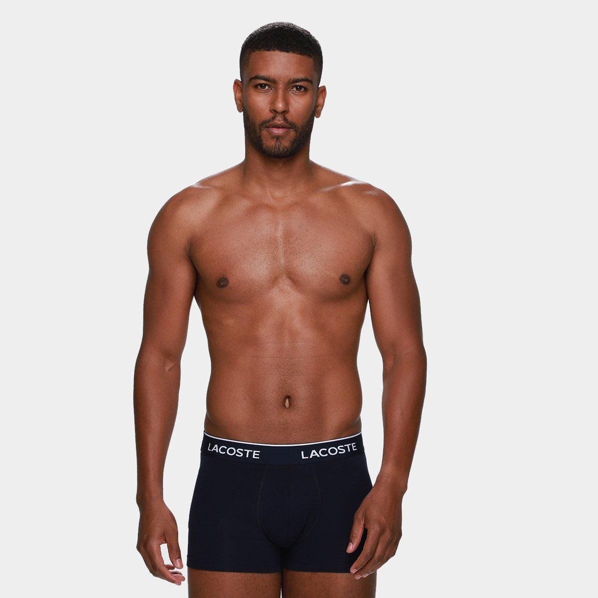 Kit Cueca Boxer Lacoste Masculina - 3 Peças - Tam: P - 1