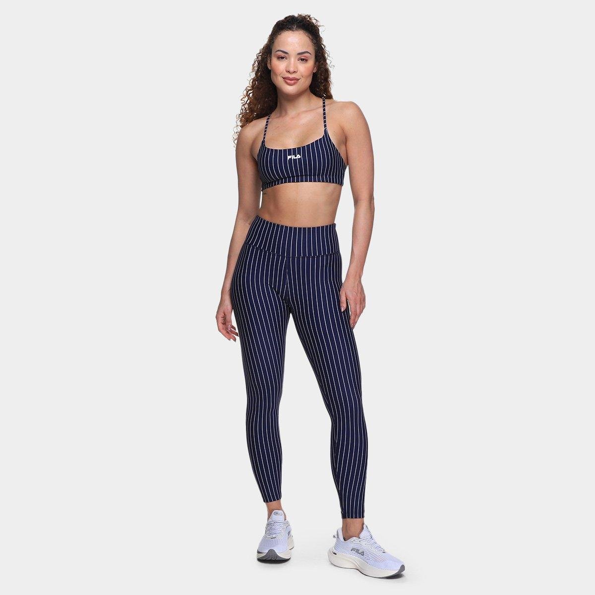 Calça Legging Fila Future Sports Pinstripes Flow Feminina - Tam: P - 3