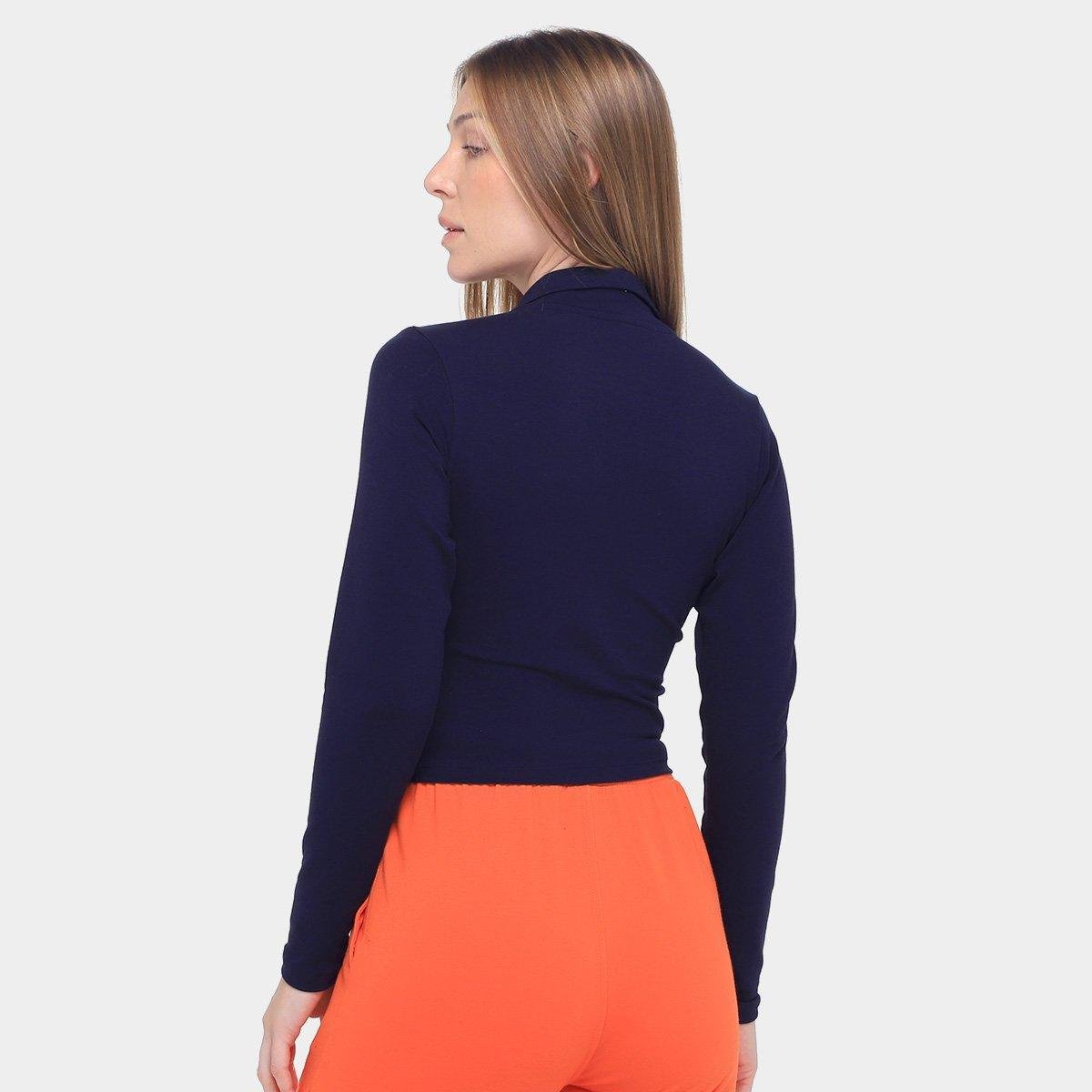 Camisa Polo Manga Longa Fila Fit Letter Touch Feminina - Tam: M - 1