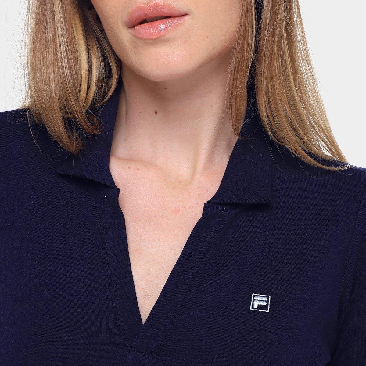 Camisa Polo Manga Longa Fila Fit Letter Touch Feminina - Tam: M - 2