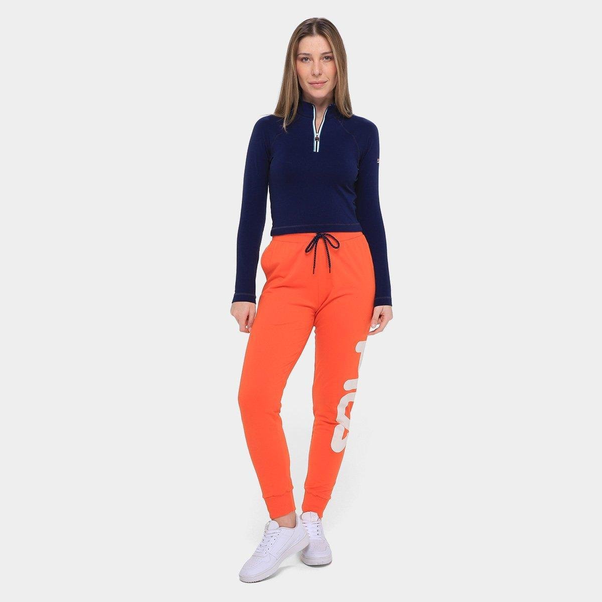 Blusa Fila Cropped Manga Longa Sport Club Feminina - Tam: GG - 3