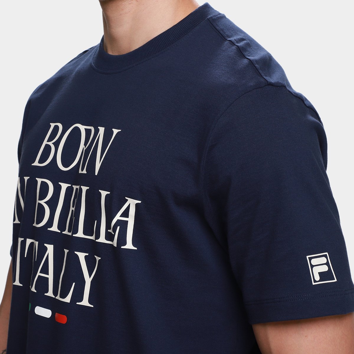 Camiseta Fila Comfort Born in Biella Letter Masculina - Tam: P - 2