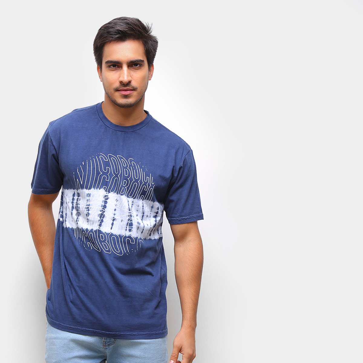 Camiseta Nicoboco Básica Tie Dye Masculina
