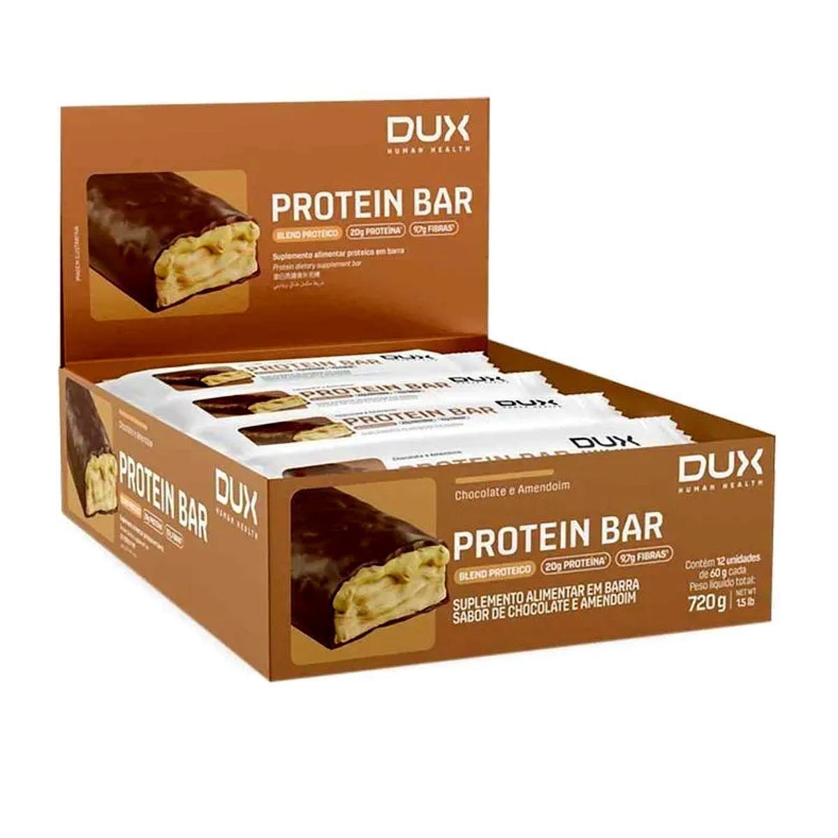 12x Protein Bar 60g Dux Human Health Top Sabores