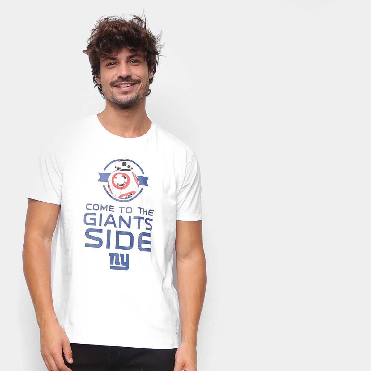 Camiseta NFL New York Giants Side Star Wars Masculina