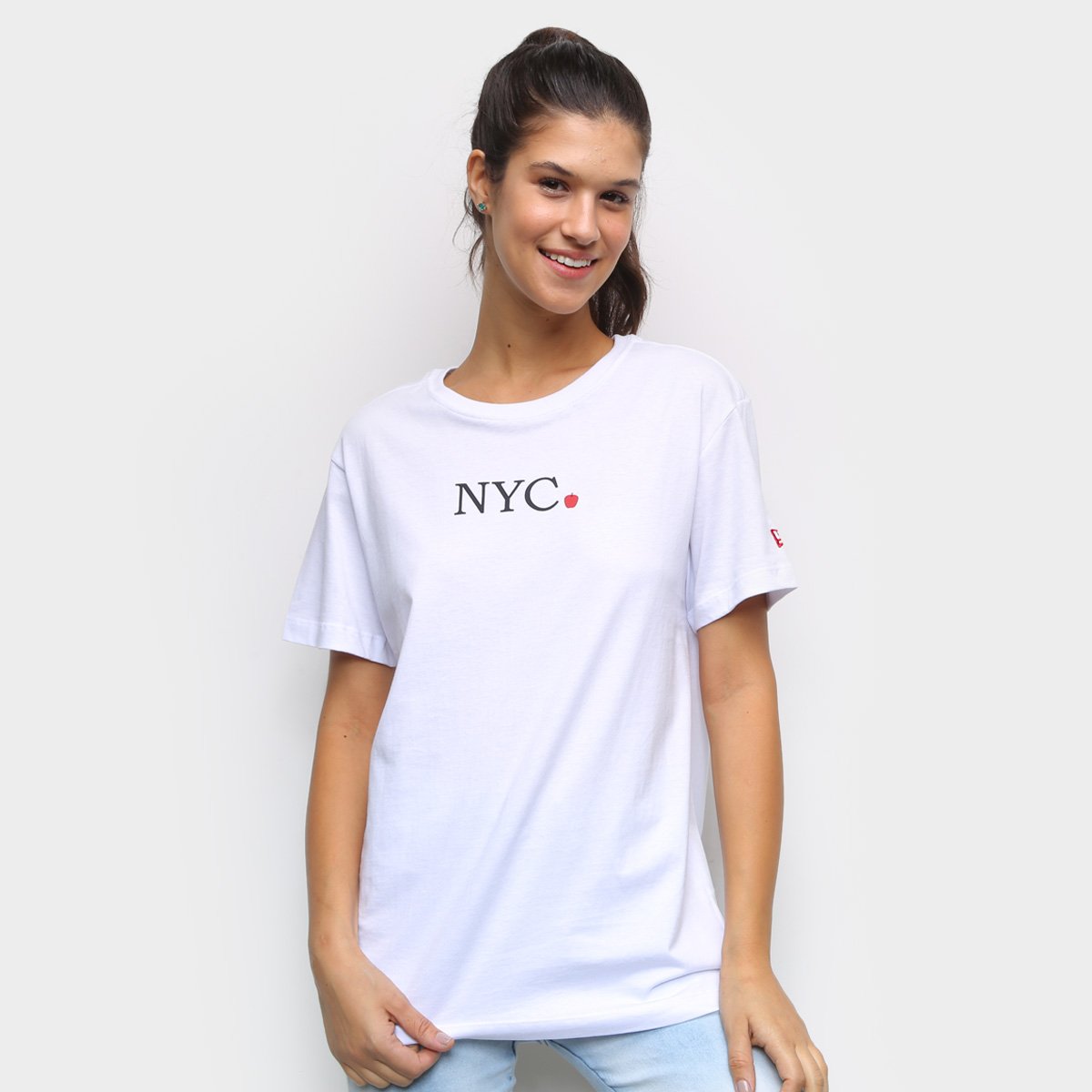 Camiseta New Era NYC Apple Feminina