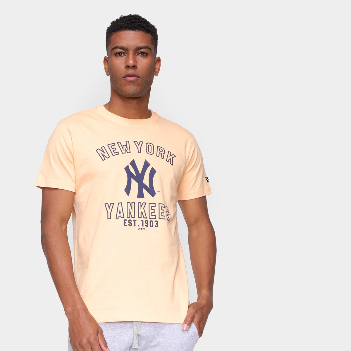 Camiseta MLB New York Yankees New Era College Type Masculina