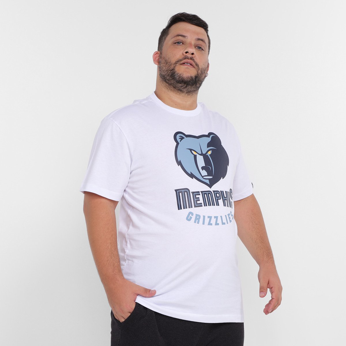 Camiseta Plus Size NBA Memphis Grizzlies New Era Masculina
