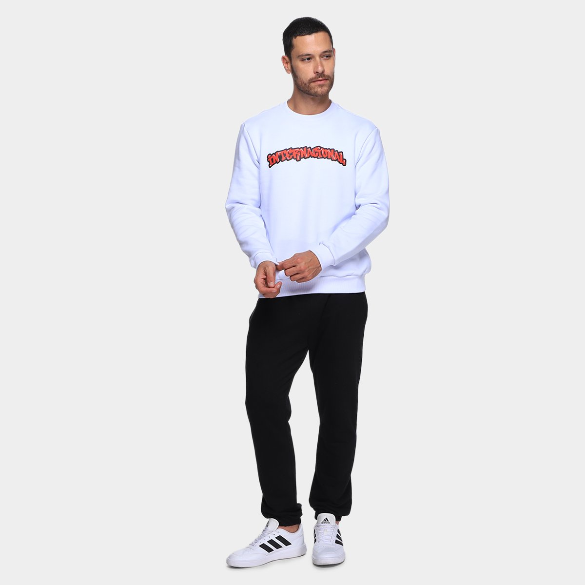 Moletom Internacional Básico Masculino - Tam: P - 4