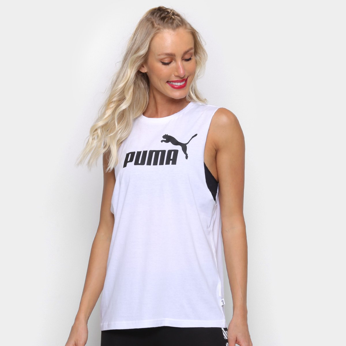 Regata Puma Cut Off Logo Feminina