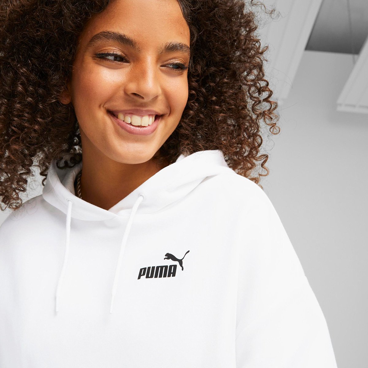 Blusa Moletom Puma Power Love Is Love Tape Com Capuz Feminina - Tam: EP - 2