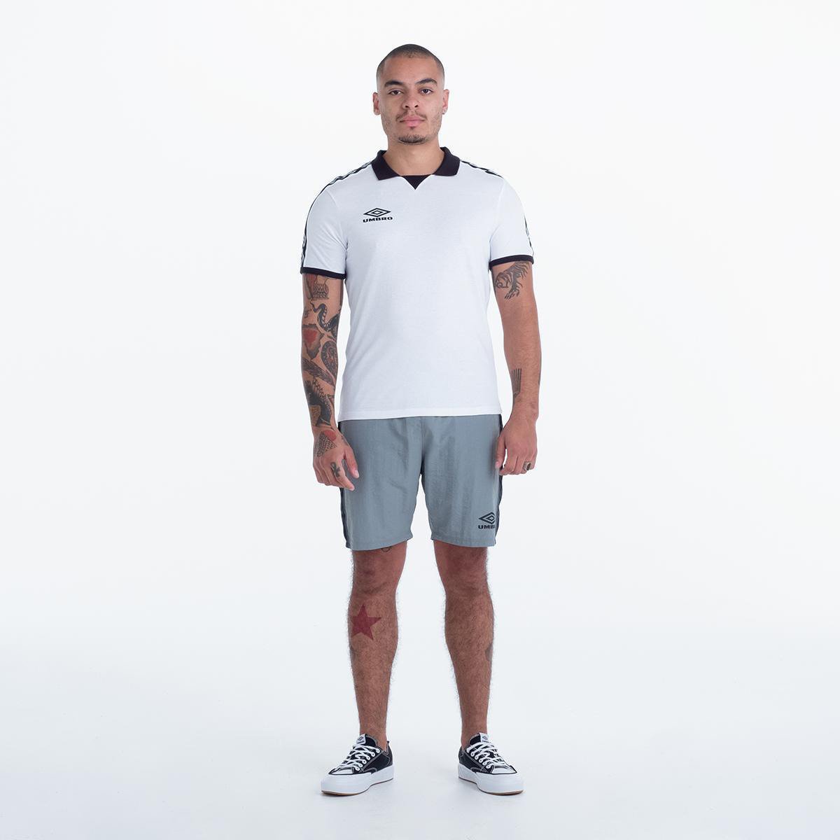 Camisa Polo Umbro Traditional Diamond Rib Manga Curta Masculina - Tam: P - 1