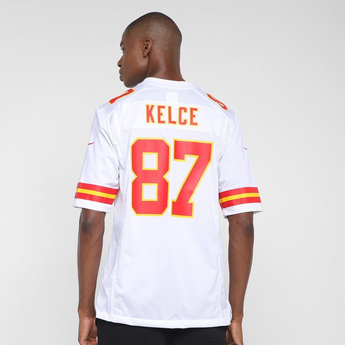 Camisa Nike NFL Kansas City Chiefs Kelce 87 Game Road Jersey - Player Masculina - Tam: EGG - 1