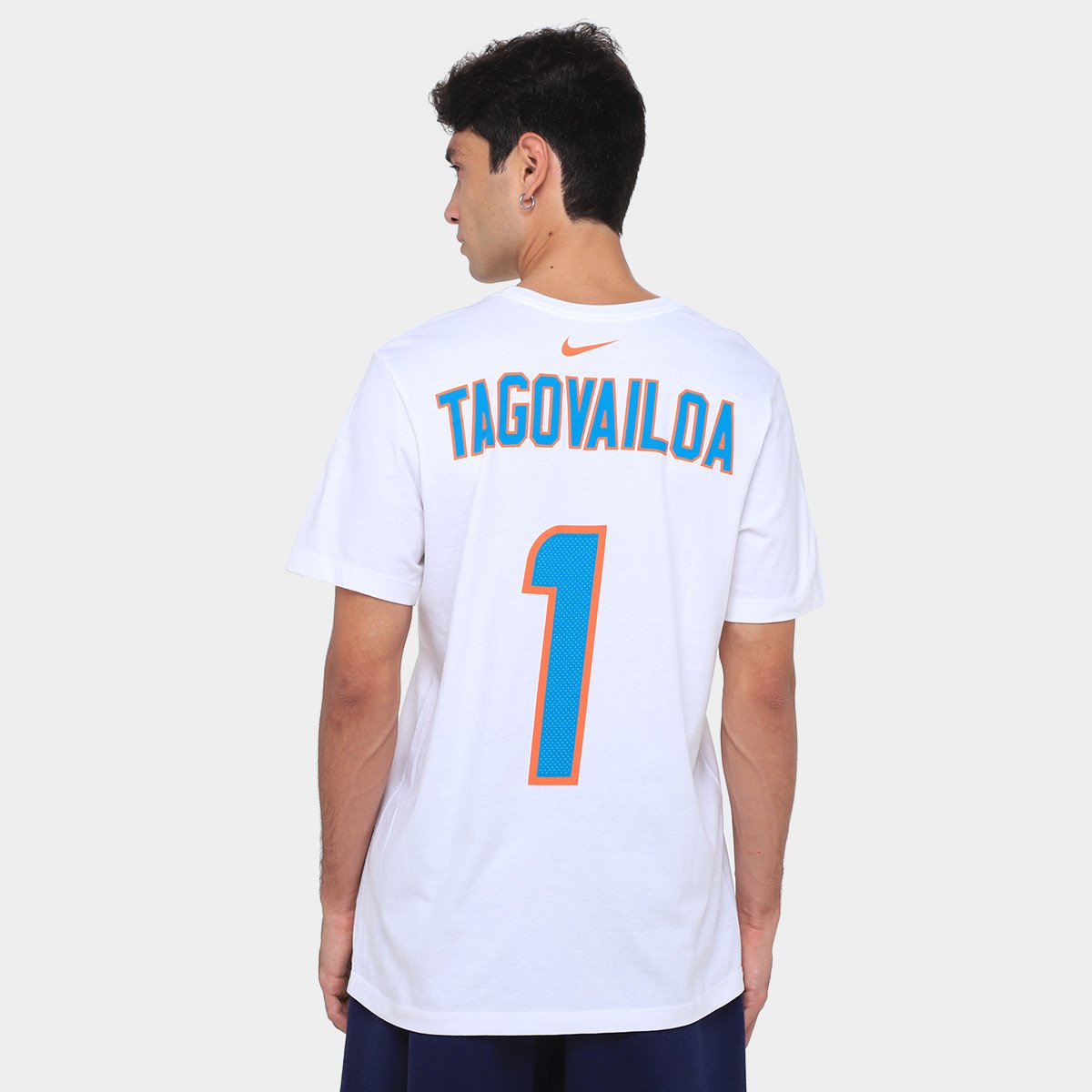 Camiseta NFL Miami Dolphins Tua Tagovailoa n° 1 Nike Masculina - Tam: P - 1