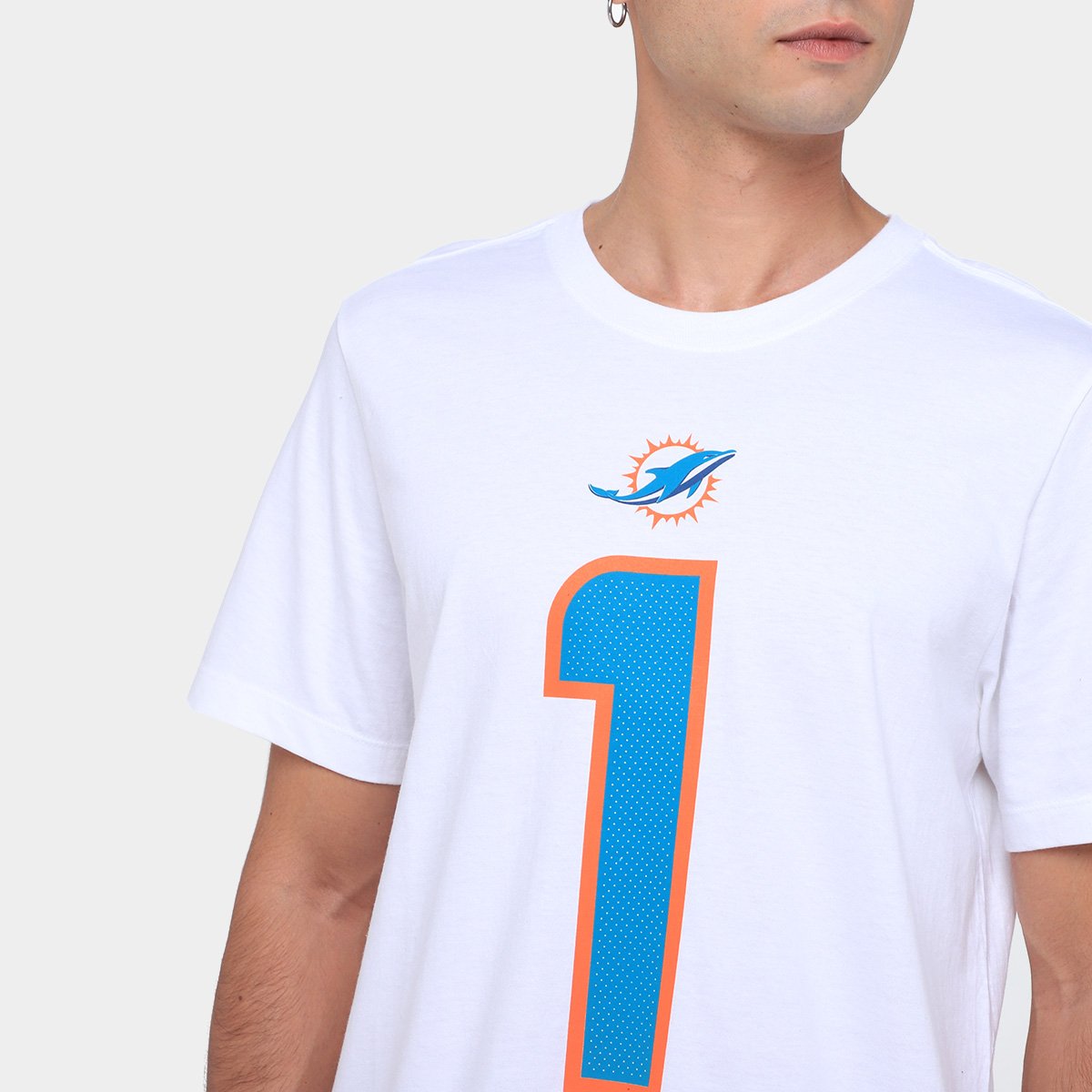 Camiseta NFL Miami Dolphins Tua Tagovailoa n° 1 Nike Masculina - Tam: P - 2