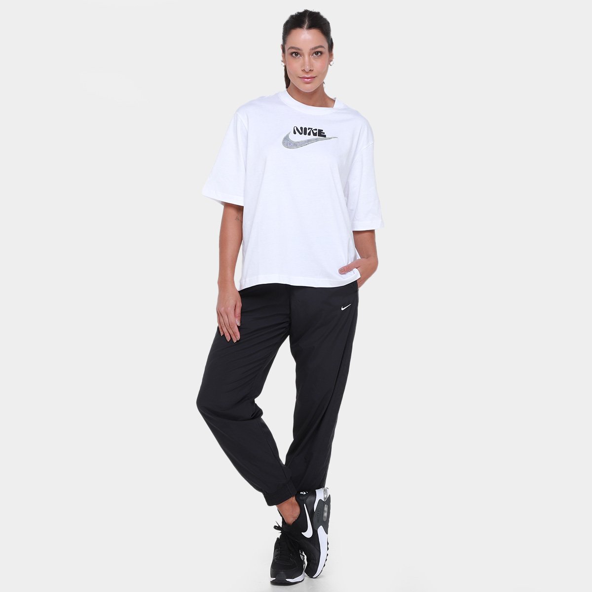 Camiseta Nike Sportswear Boxy FW Feminina - Tam: GG - 3