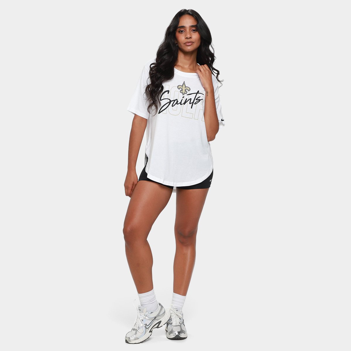 Camiseta NFL New Orleans Saints Nike Weekend Feminina - Tam: P - 3
