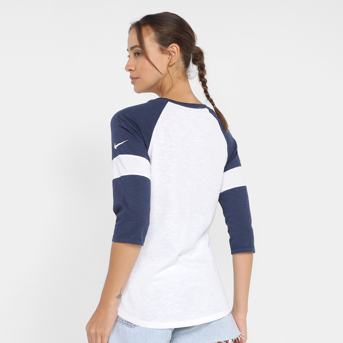 Camiseta Nike NFL Seattle Seahawks Slub 3Q Raglan Feminina - Tam: P - 1