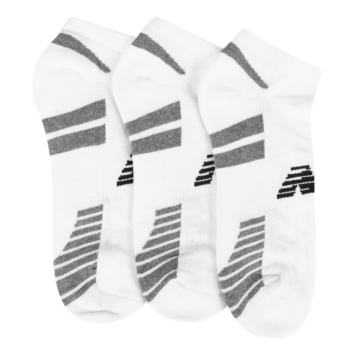 Kit Meia New Balance c/ 3 Pares Feminina - Tam: 34/38 - 2