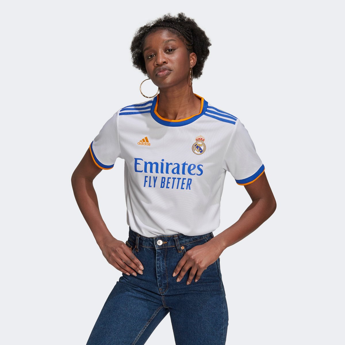 Camisa Real Madrid Home 21/22 s/n° Torcedor Adidas Feminina - Tam: M - 2