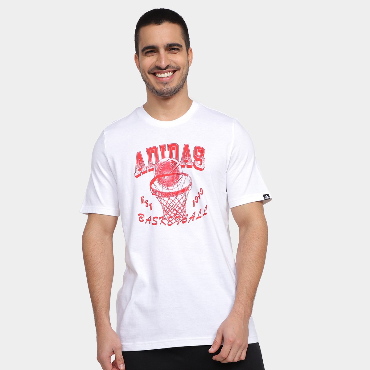 Camiseta Adidas Basquete Aworld Hoops Masculina