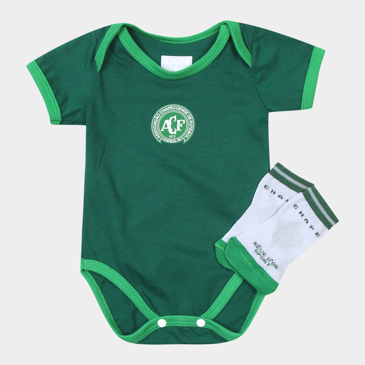 Kit Chapecoense Infantil c/ Body e Meia