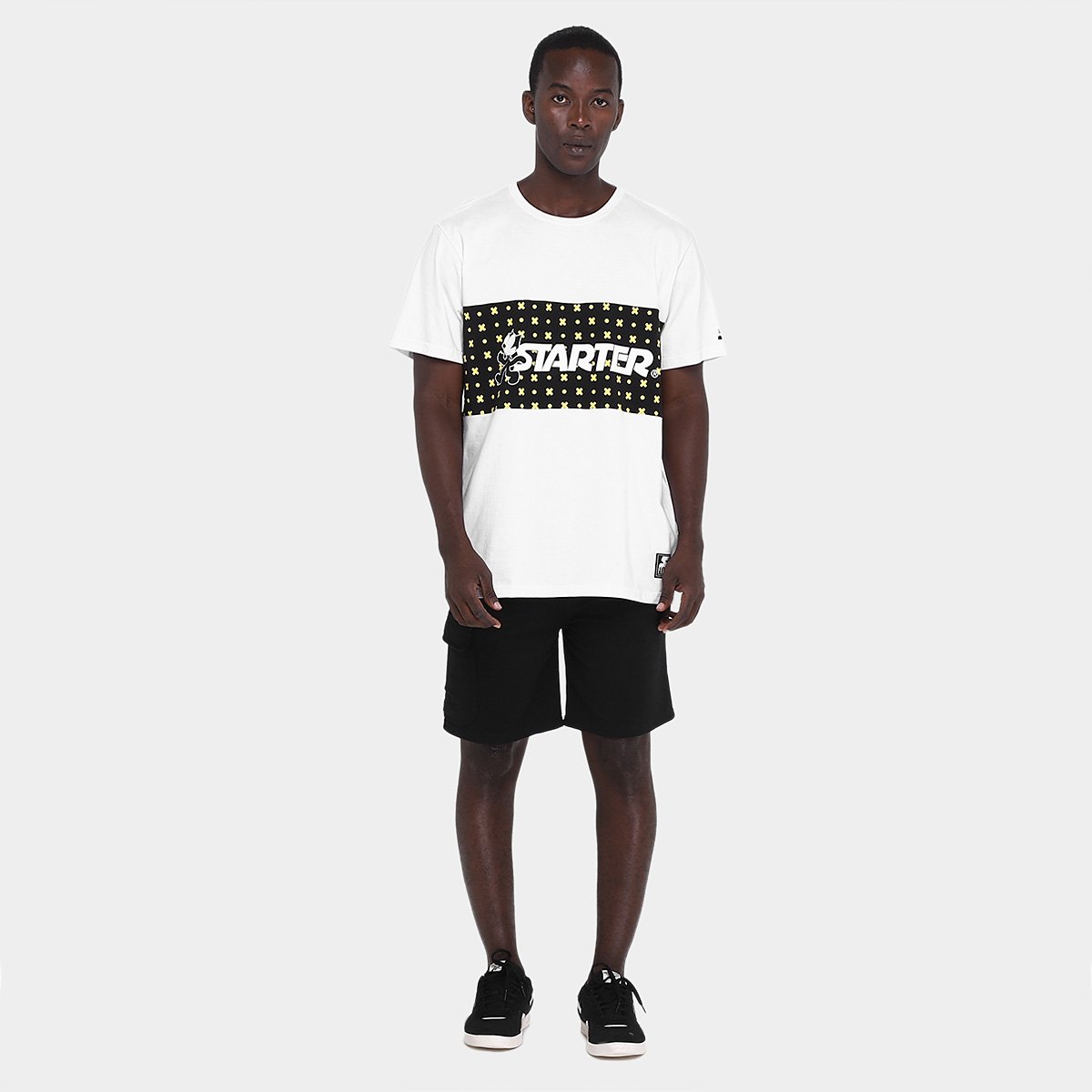 Camiseta Starter Especial Gato Felix Colorblock - Tam: P - 3