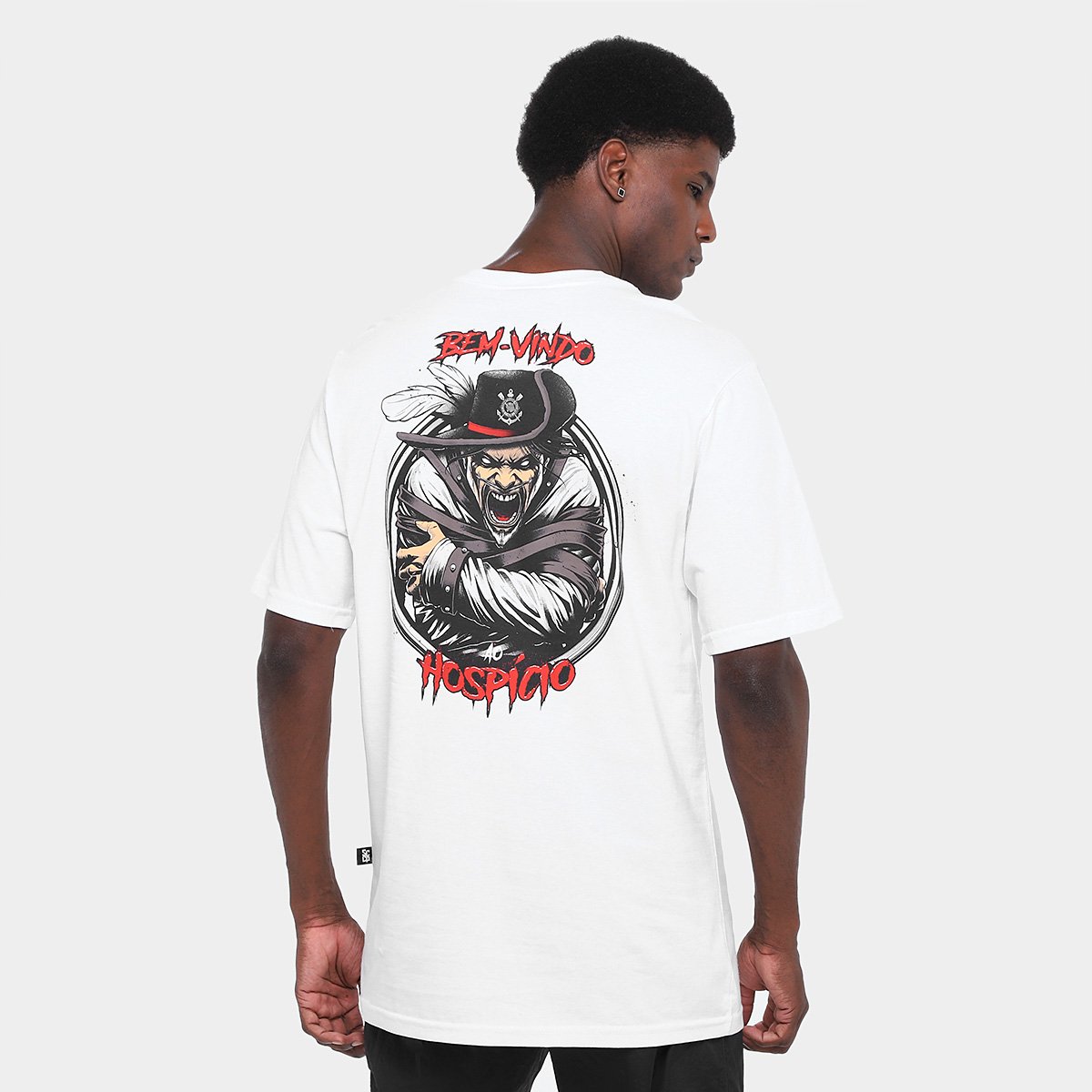 Camiseta Corinthians Masculina - Tam: G - 1