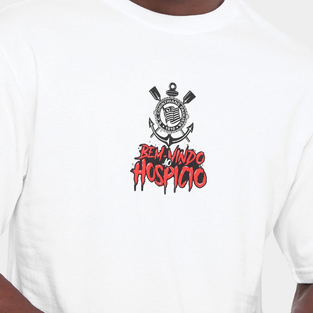 Camiseta Corinthians Masculina - Tam: G - 2