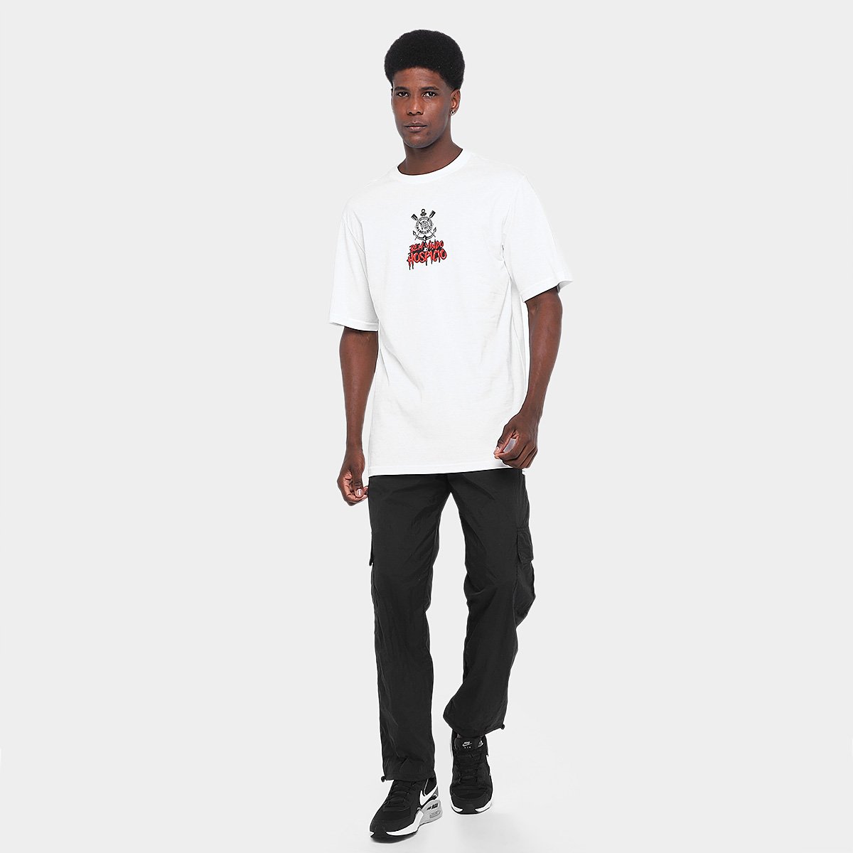 Camiseta Corinthians Masculina - Tam: G - 3