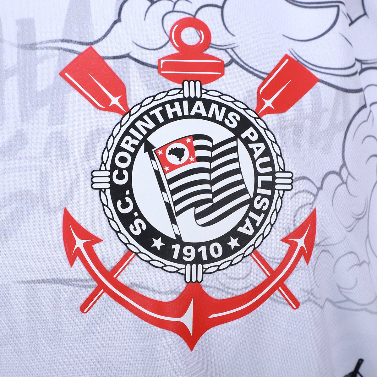 Camiseta Corinthians Esportiva Quebrada Masculina - Tam: M - 2