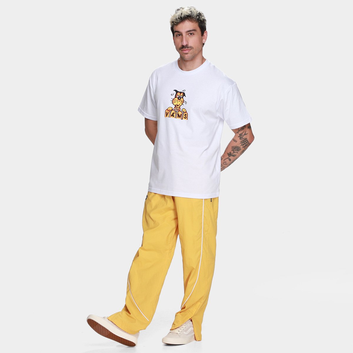 Camiseta Vans Waffles The Dog Masculina - Tam: M - 3