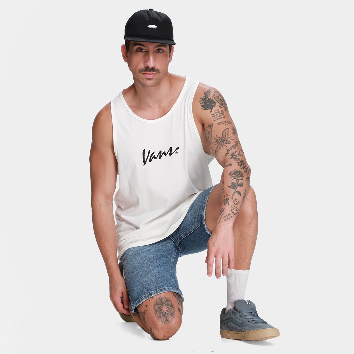 Regata Vans Claic Script Masculina - Tam: P - 3