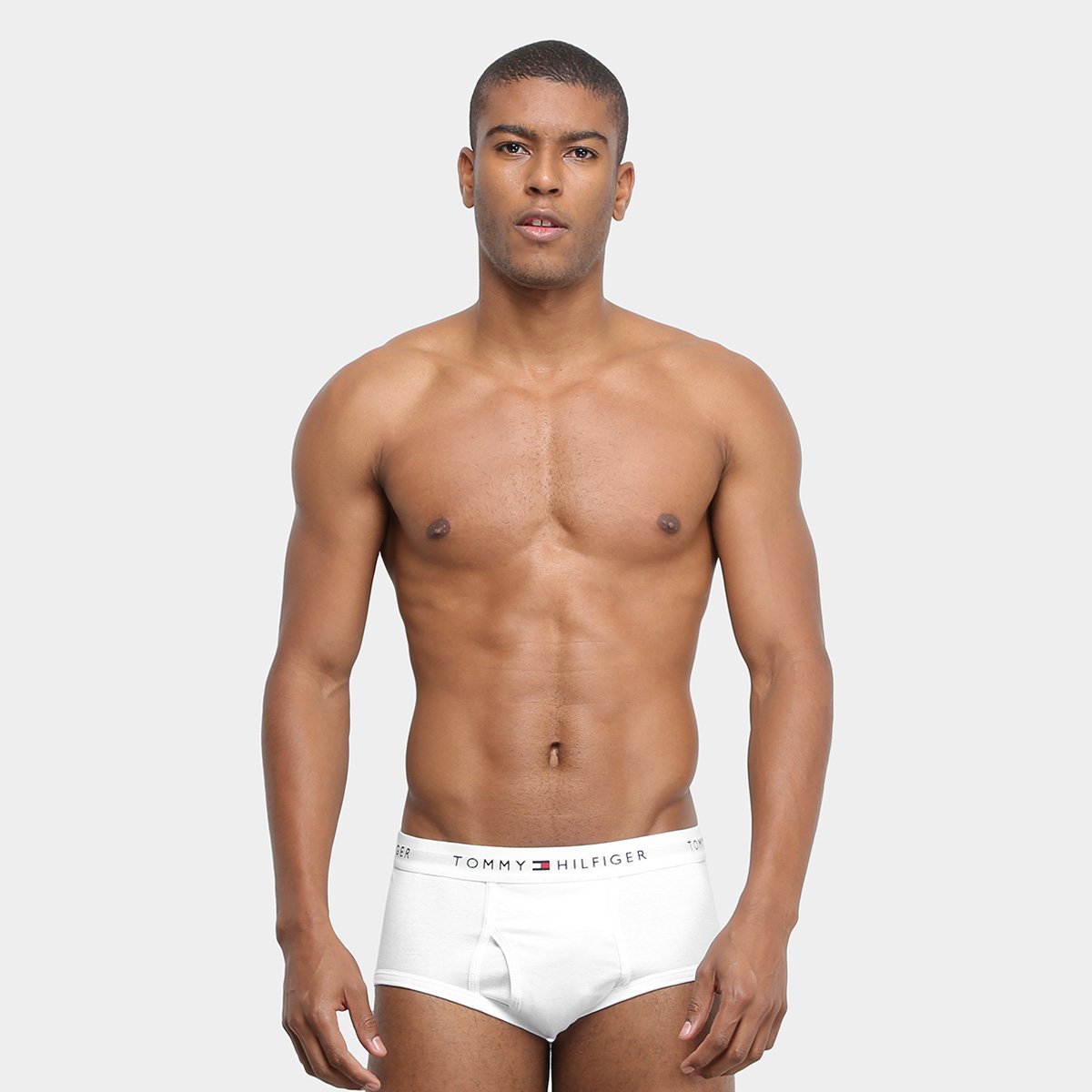 Kit Cueca Slip Tommy Hilfilger Algodão Elástico 3 Peças - Tam: GG - 1