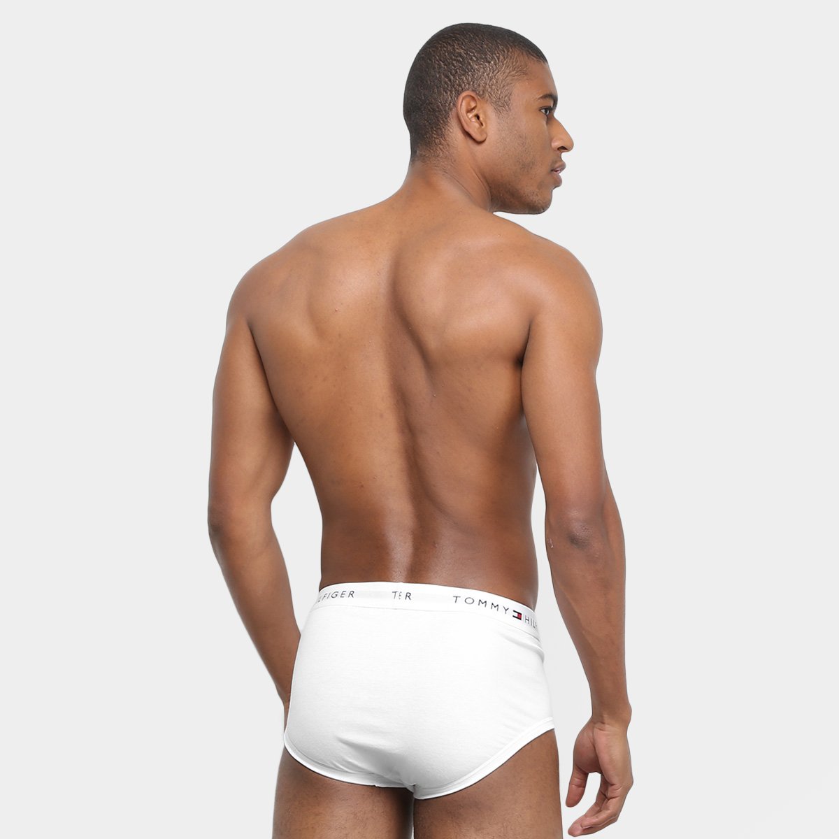 Kit Cueca Slip Tommy Hilfilger Algodão Elástico 3 Peças - Tam: GG - 2