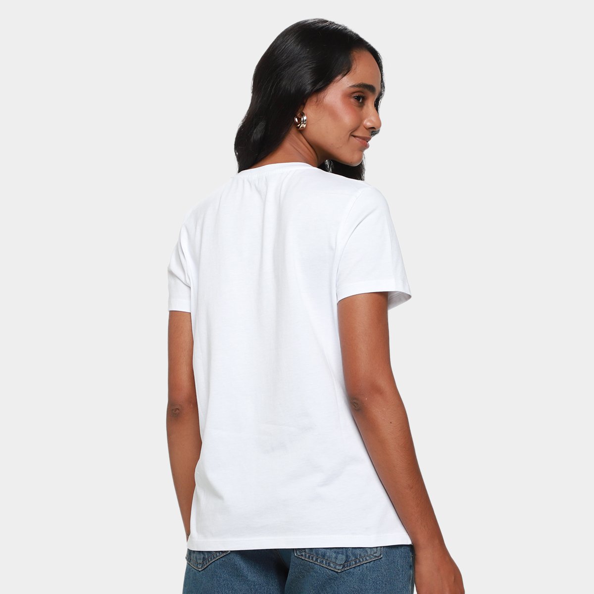 Camiseta Tommy Hilfiger Logo Feminina - Tam: P - 1