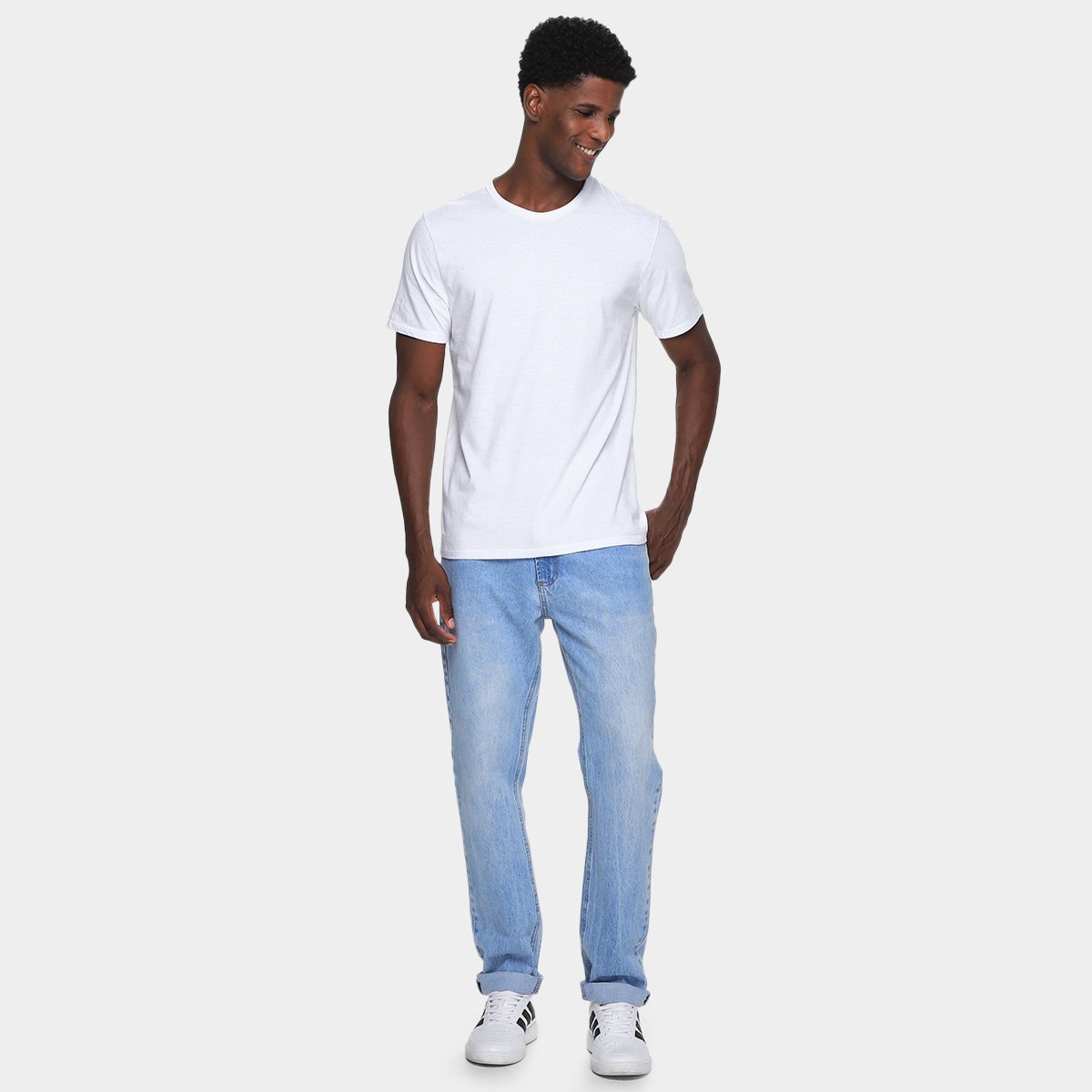 Camiseta Hering Básica Masculina 5 Peças - Tam: P - 4