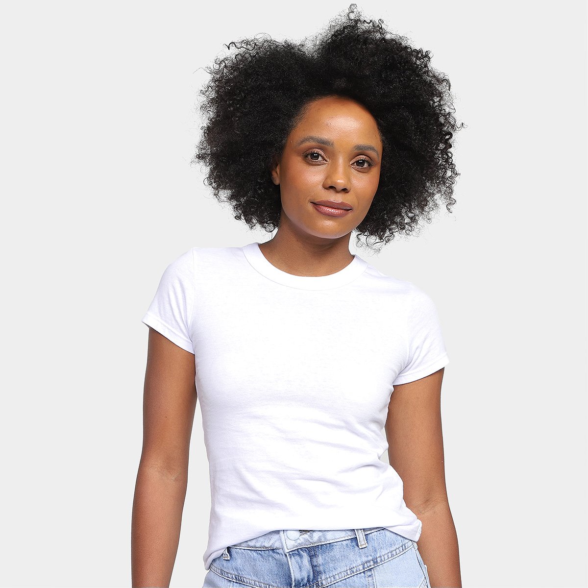 Kit Camiseta Hering Básica 3 Peças Feminina - Tam: M - 1