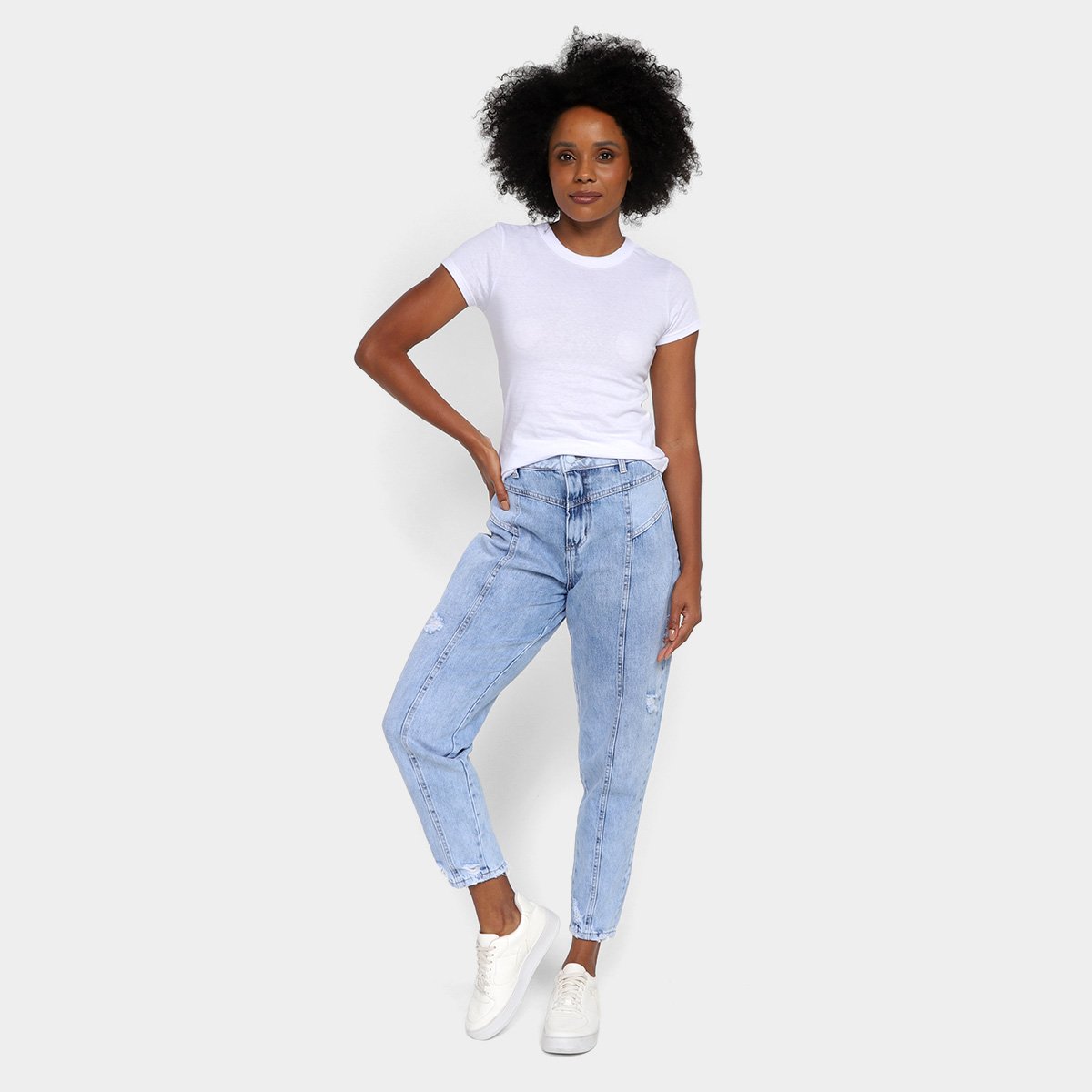 Kit Camiseta Hering Básica 3 Peças Feminina - Tam: M - 4
