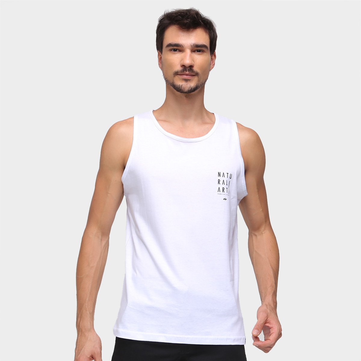 Regata Natural Art Folhas Masculina