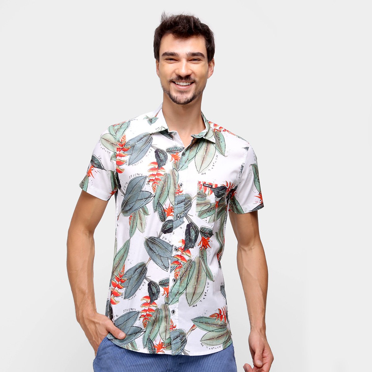 Camisa Natural Art Veraneio Masculina