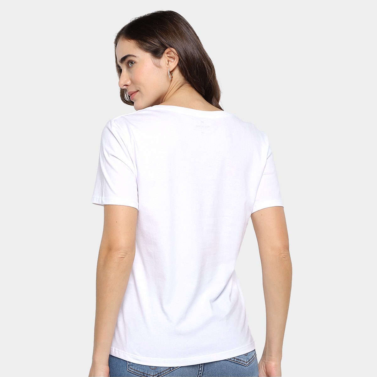 Blusa Hering Básica Gola V Feminina - Tam: P - 1