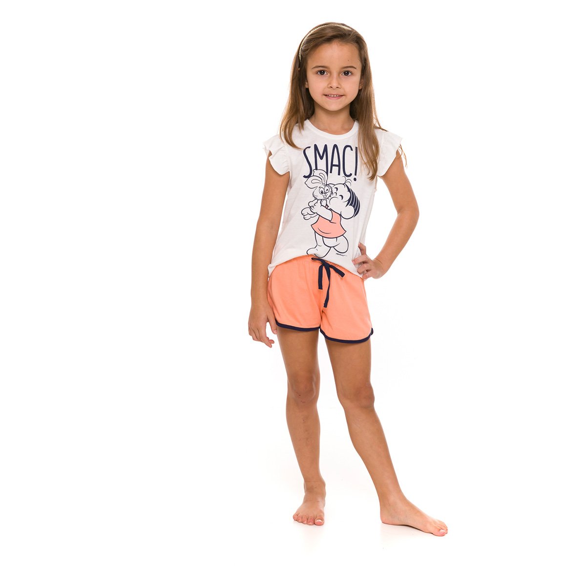 Pijama Infantil Evanilda Turma da Mônica Feminino