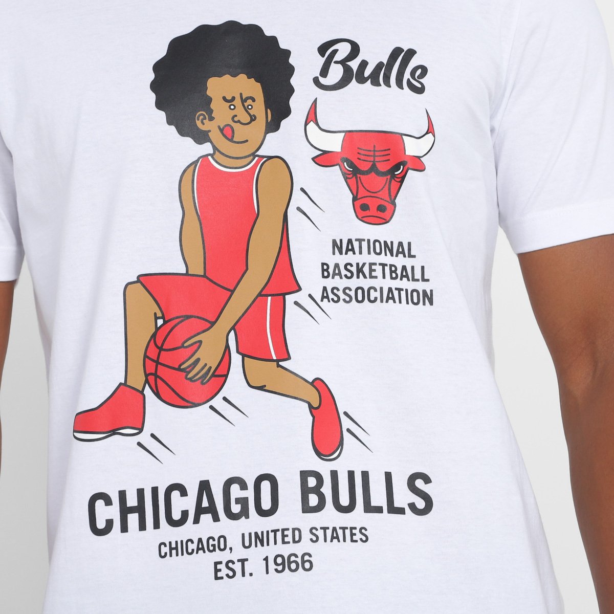 Camiseta Chicago Bulls New Era NBA Building Masculina - Tam: GG - 2
