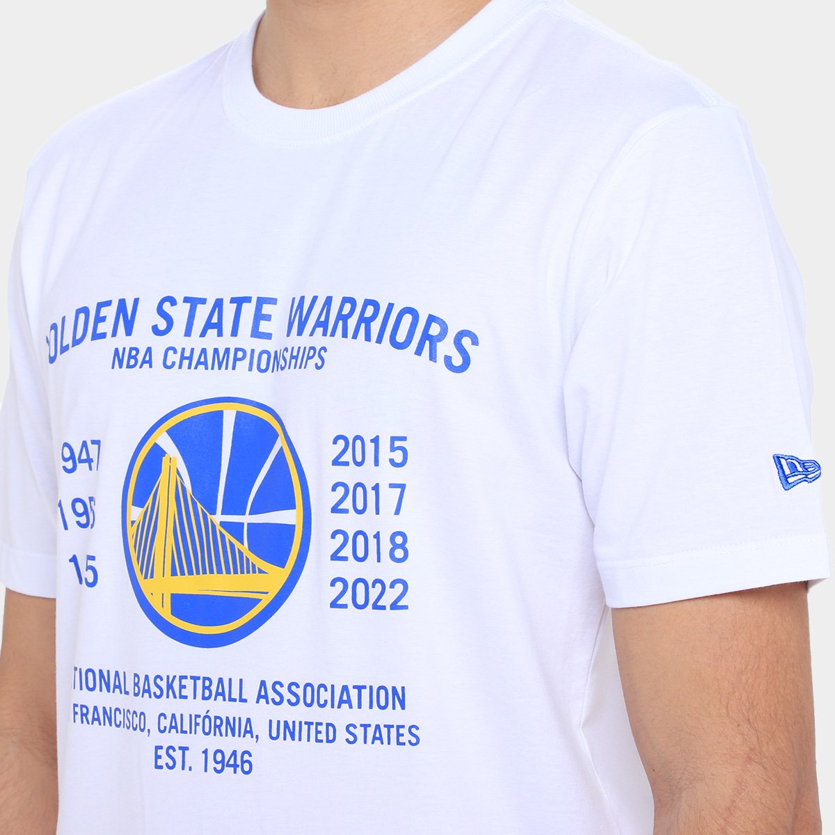 Camiseta Golden State Warriors NBA New Era Building Masculina - Tam: GG - 2