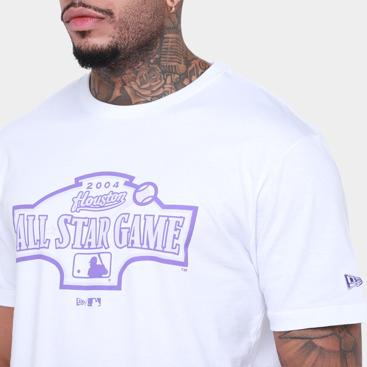 Camiseta New Era All Core Mlb Houast Whi Masculina - Tam: P - 2