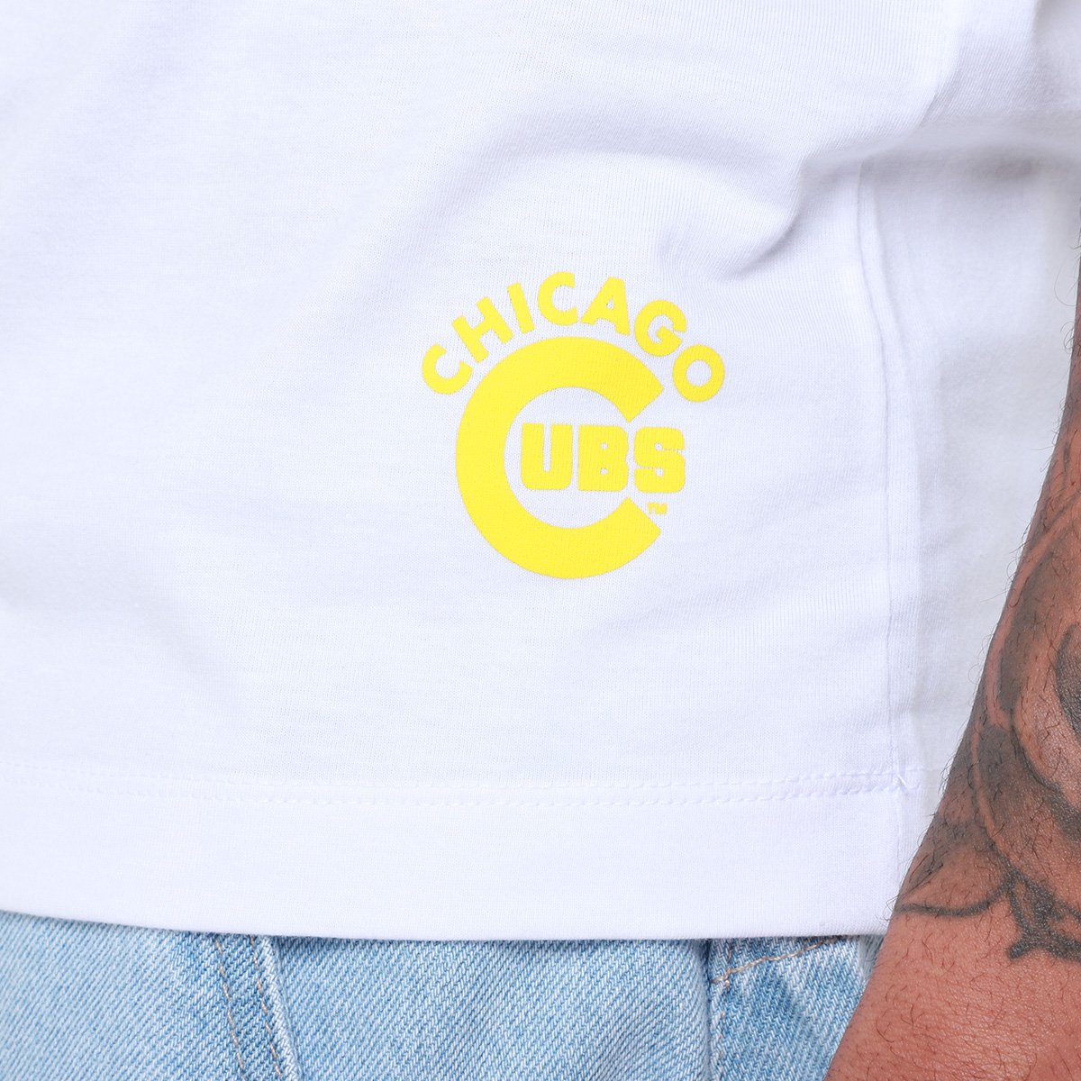 Camiseta New Era All Core Mlb Chicub Whi Masculina - Tam: P - 3