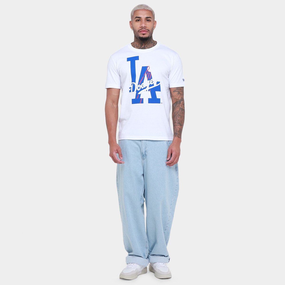 Camiseta New Era All Core World Of Logo Losdod Masculina - Tam: P - 3