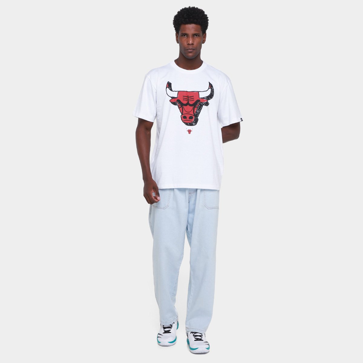 Camiseta NBA Chicago Bulss Core New Era Masculina - Tam: P - 3
